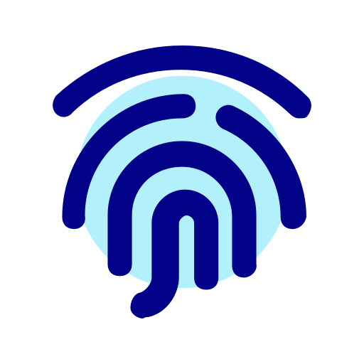 huella dactilar icono gratis