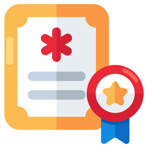 certificado médico icono gratis