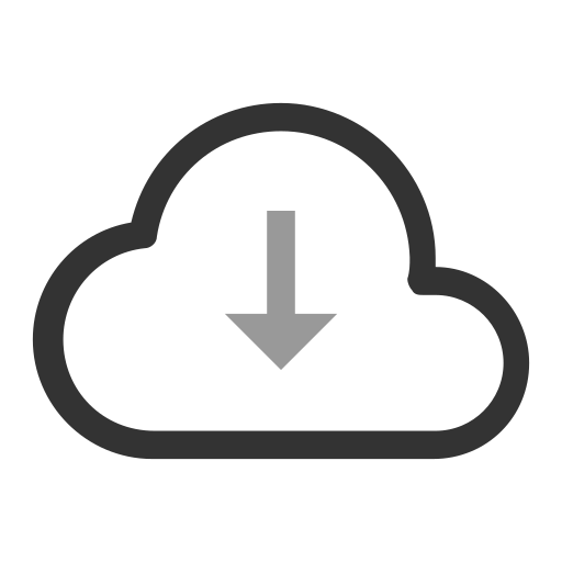descarga en la nube icono gratis