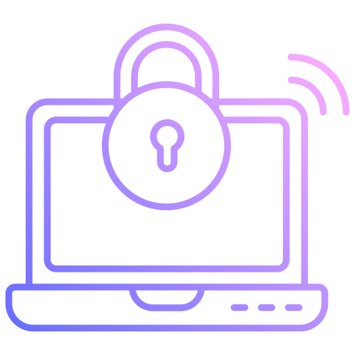 la seguridad cibernética icono gratis