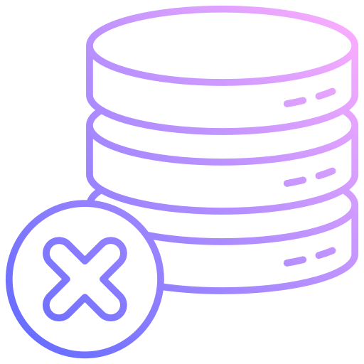 error de la base de datos icono gratis