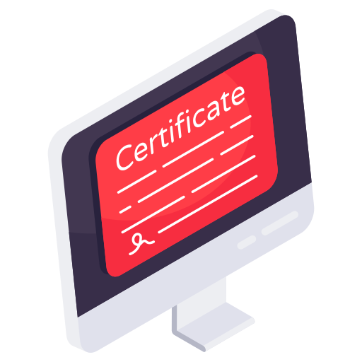 certificado icono gratis