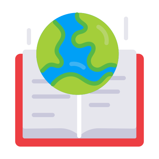 libro geográfico icono gratis