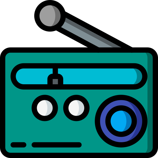 Radio Basic Miscellany Lineal Color icon