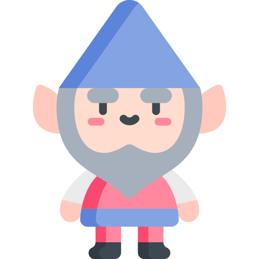 Gnome Kawaii Flat icon