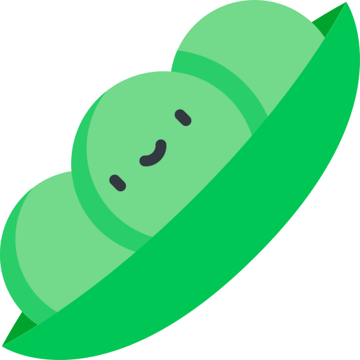 Peas Kawaii Flat icon