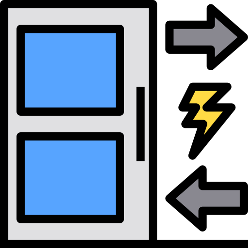 Puertas automáticas icono gratis