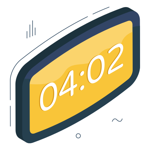 디지털 시계 무료 아이콘