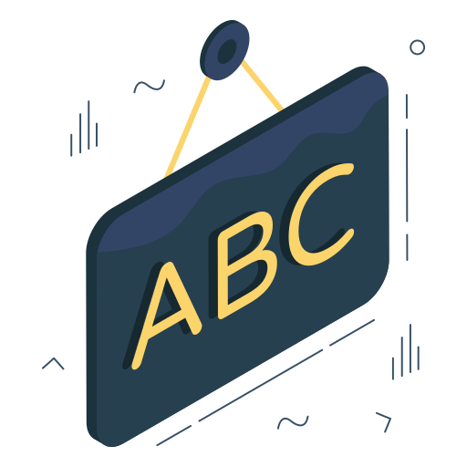 tablero abc icono gratis