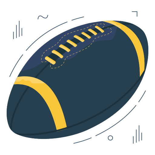 pelota de rugby icono gratis