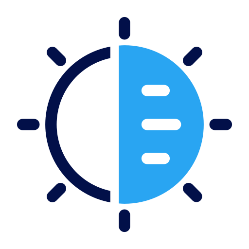 Brightness and contrast free icon Brightness and contrast free icon