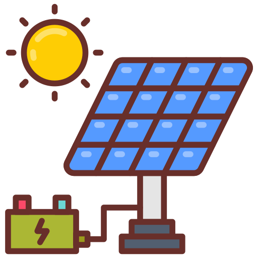 energía solar icono gratis