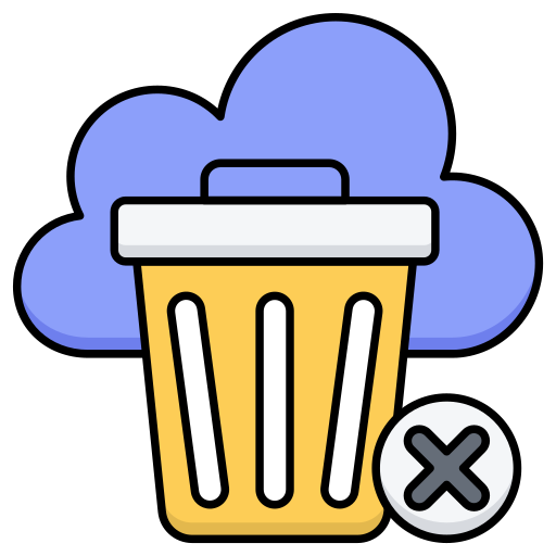 eliminar nube icono gratis