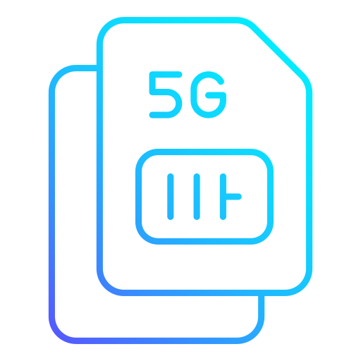 tarjeta sim 5g icono gratis