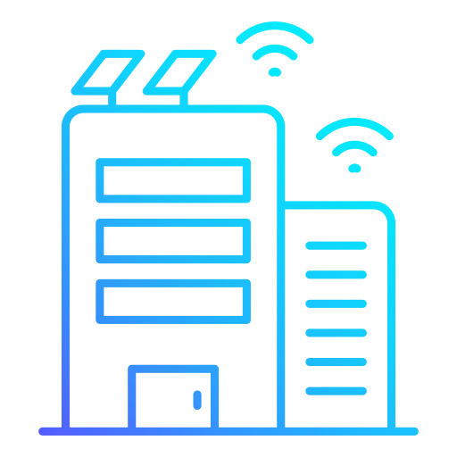 ciudad inteligente icono gratis