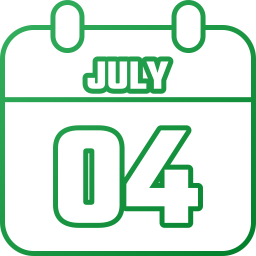 le 4 juillet Icône gratuit