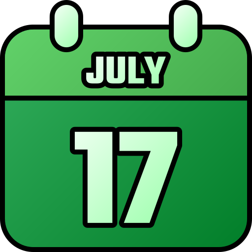 17 de julio icono gratis