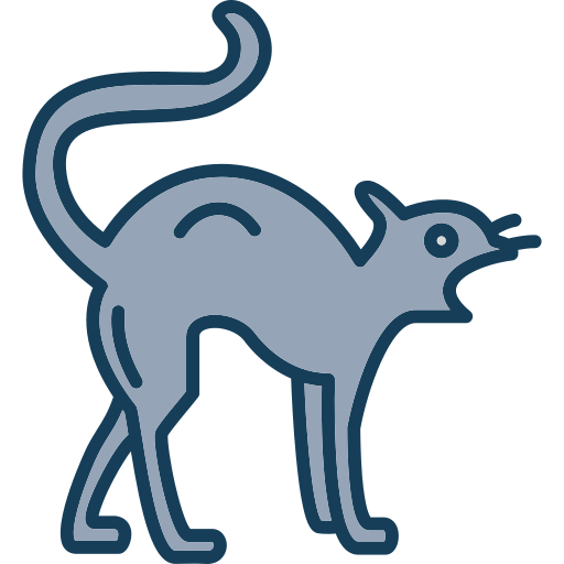chat noir Icône gratuit chat noir Icône gratuit