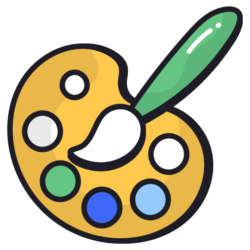 Художественная палитра бесплатно иконка