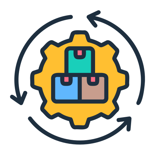 cadena de suministro icono gratis