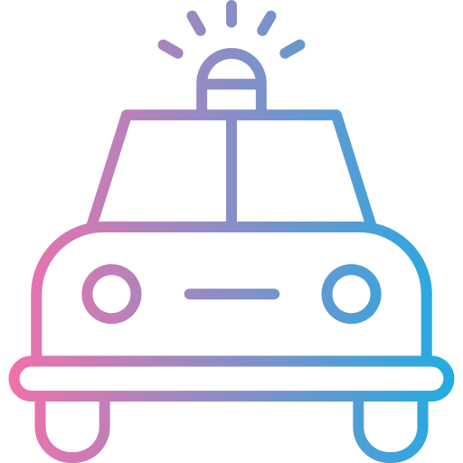 coche de policía icono gratis