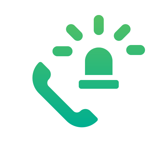 llamada de emergencia icono gratis