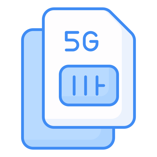 tarjeta sim 5g icono gratis