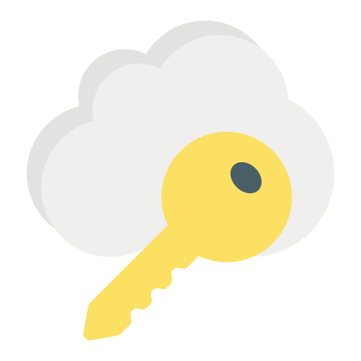 clave de la nube icono gratis