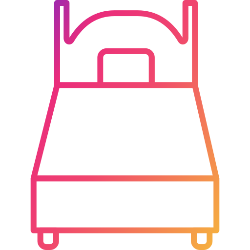 cama individual icono gratis
