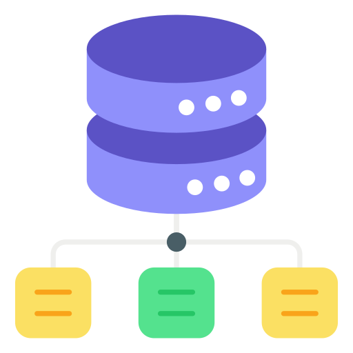 base de datos centralizada icono gratis