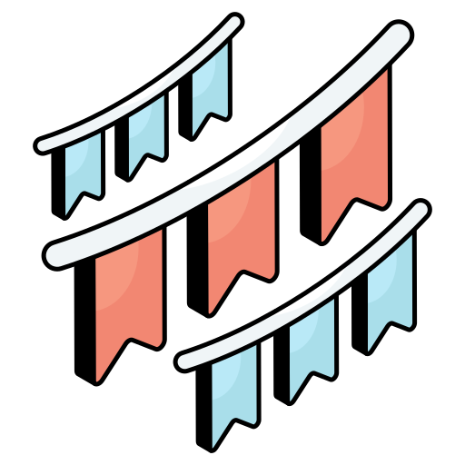 guirnaldas icono gratis