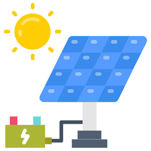 energía solar icono gratis