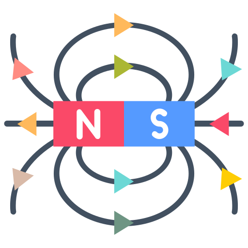 campo magnético icono gratis