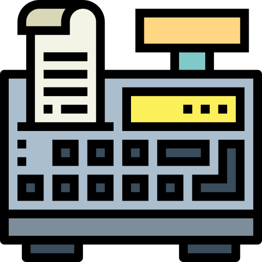 Caja registradora icono gratis