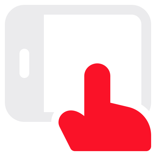 pantalla táctil icono gratis