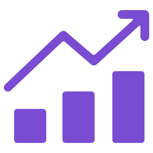 tendencia icono gratis