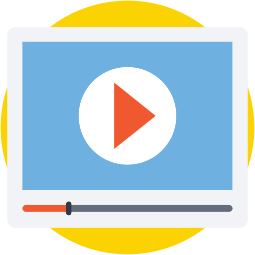 reproductor de video icono gratis