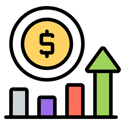 gráfico financiero icono gratis