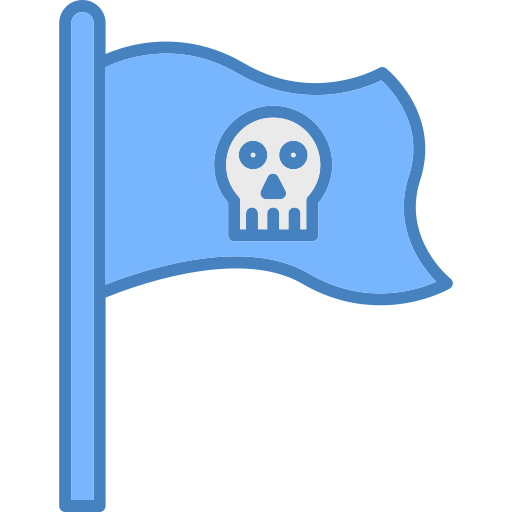 bandera pirata icono gratis