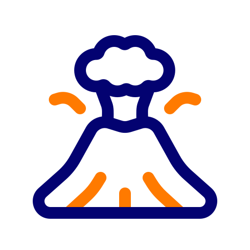 Eruption free icon Eruption free icon
