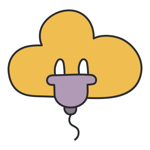 enchufe de nube icono gratis