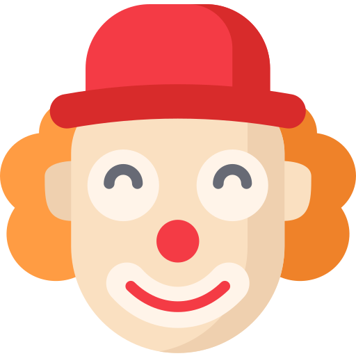 payaso icono gratis