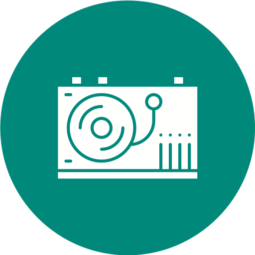 Vinyl player free icon Vinyl player free icon