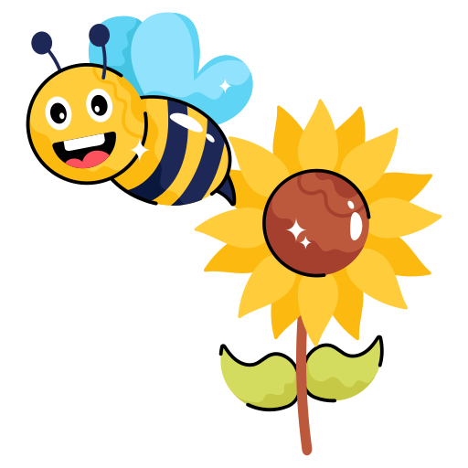 abeja gratis sticker