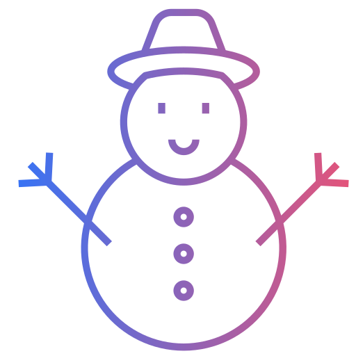 Snow man free icon