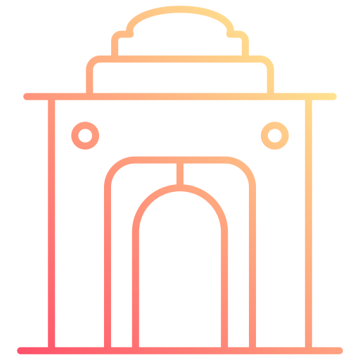 puerta de la india icono gratis