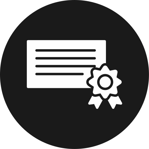 certificado icono gratis