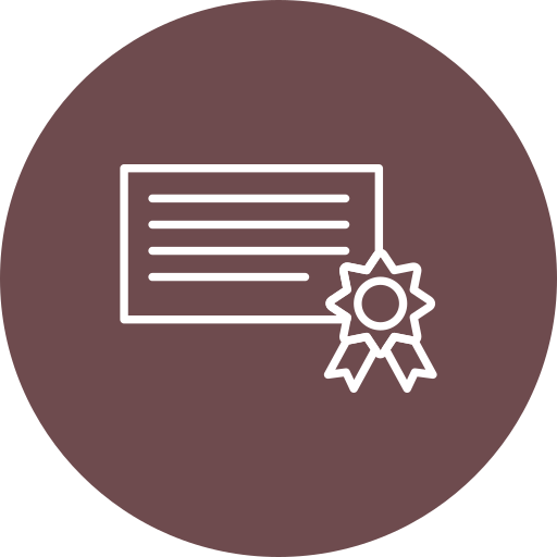 certificado icono gratis