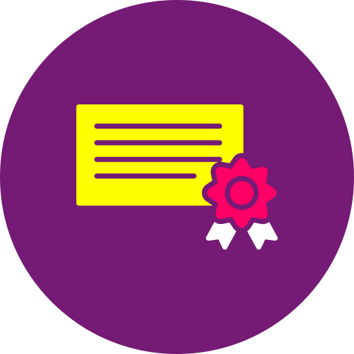 certificado icono gratis