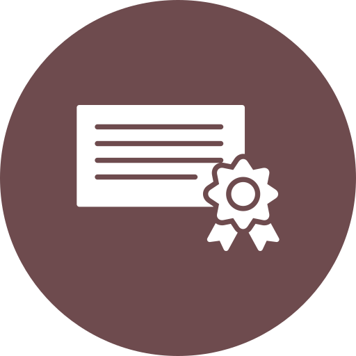 certificado icono gratis